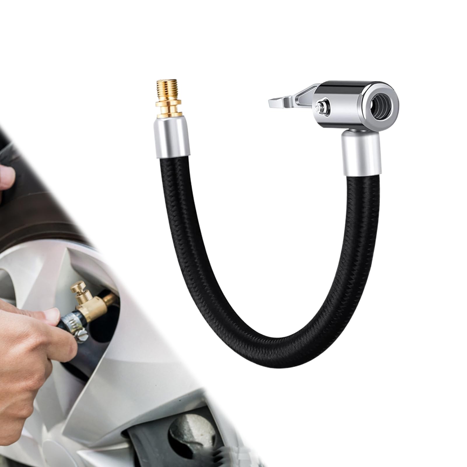 1Pcs Reifenfüller Schlauch,50cm Reifenfüllschlauch,Ventilverlängerung,Reifenfüller Geeicht,Ersatzschlauch Für Luftpumpe,Auto Inflator Schlauch,Air Ventil Anschluss Schläuche Für Auto Motorrad Fahrrad 1Pcs Reifenfüller Schlauch,50cm Reifenfüllschlauch,Ventilverlängerung,Reifenfüller Geeicht,Ersatzschlauch Für Luftpumpe,Auto Inflator Schlauch,Air Ventil Anschluss Schläuche Für Auto Motorrad Fahrrad von DAAIZIII