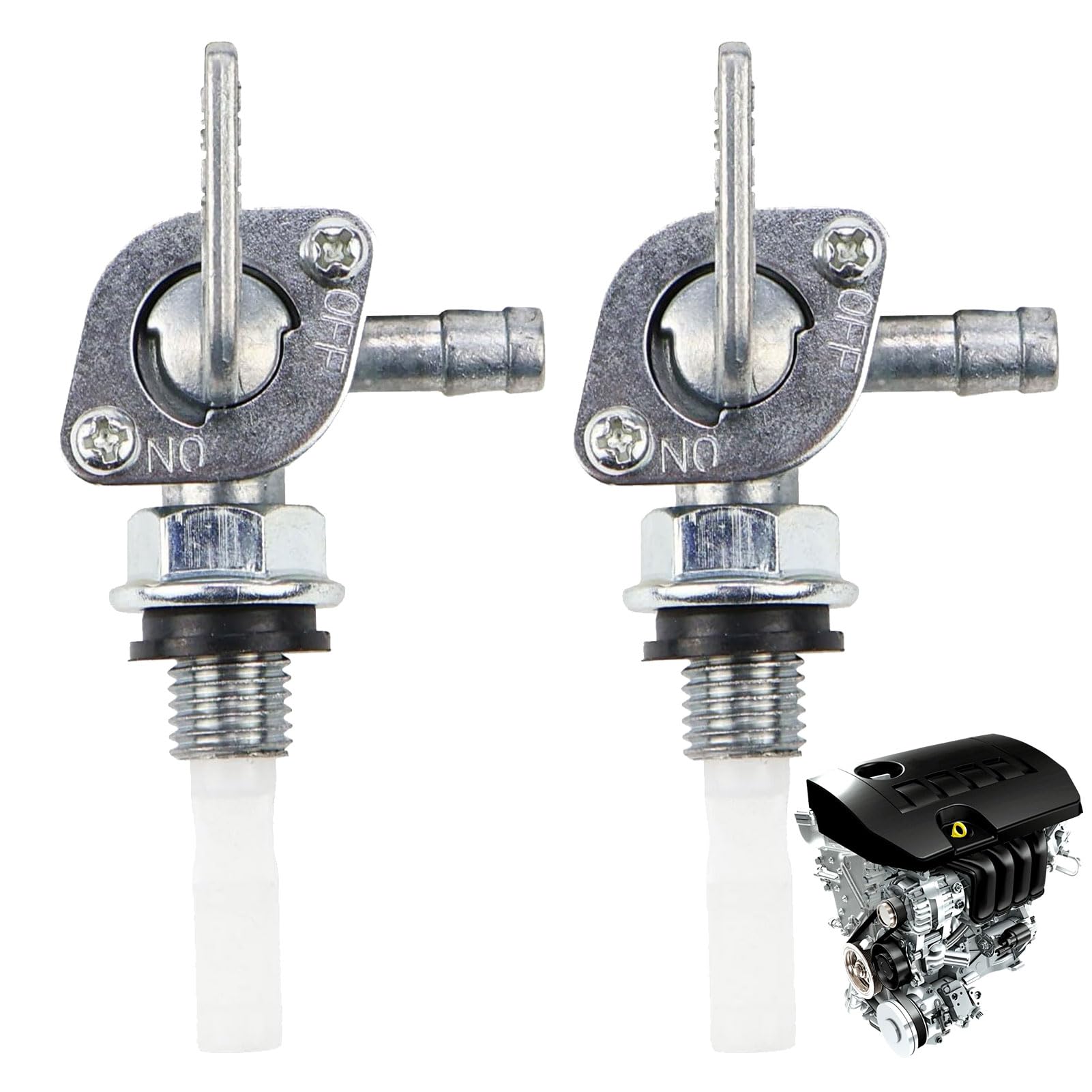2 Stück Benzinhahn Schalter,M10 Benzin Gas Kraftstoffhahn,Benzinhahn Universal Metall Kraftstoffhahn,Benzinhahn Stromerzeuger Schalter,Für Generator Kraftstofftank Motorräder Offroad Karts 2 Stück Benzinhahn Schalter,M10 Benzin Gas Kraftstoffhahn,Benzinhahn Universal Metall Kraftstoffhahn,Benzinhahn Stromerzeuger Schalter,Für Generator Kraftstofftank Motorräder Offroad Karts von DAAIZIII