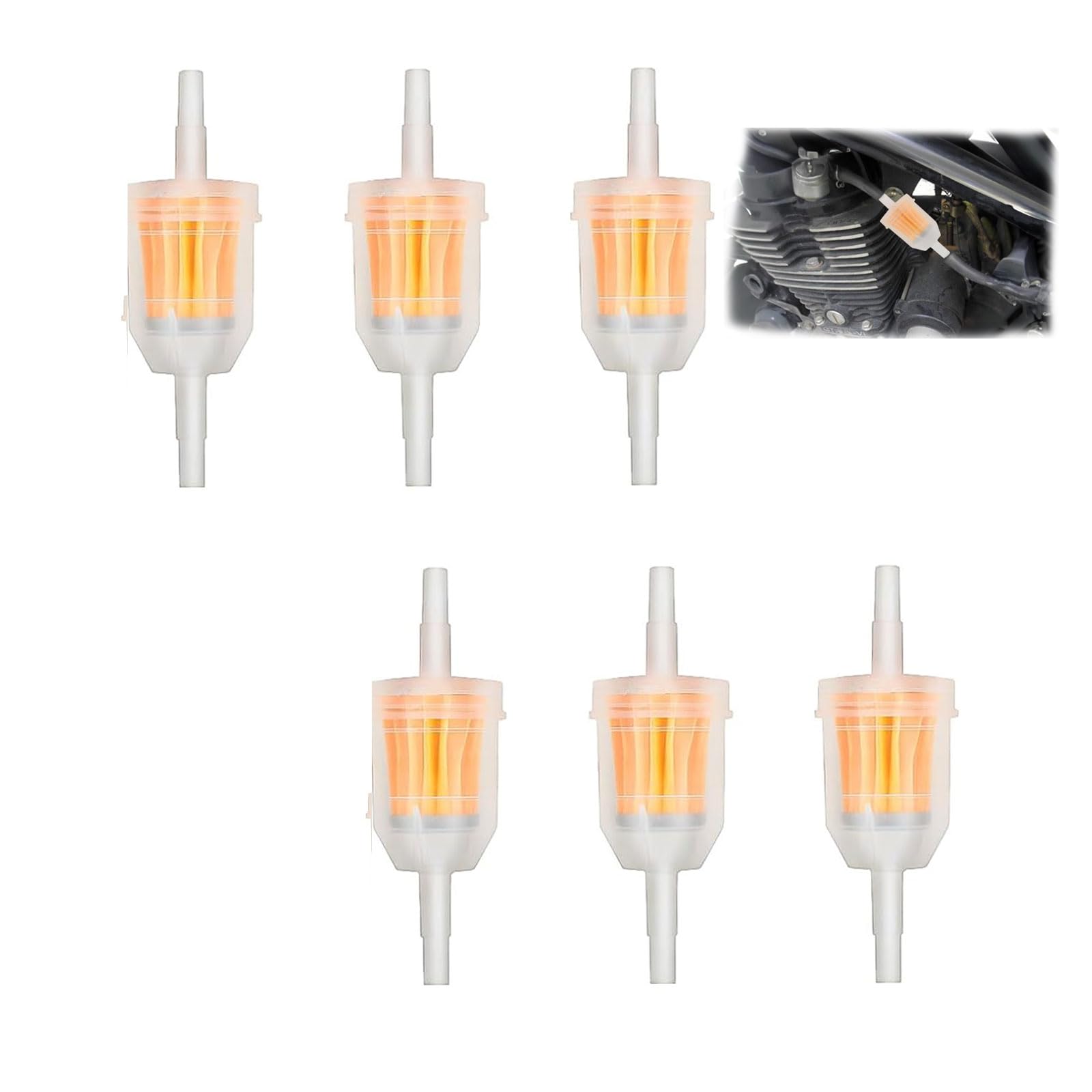 6 Stück Benzinfilter 5mm,Kraftstofffilter,Benzinfilter,Benzinfilter Moped,Benzinfilter Kraftstofffilter Für Motorrad,Rasenmäher,Auto,Hohe Dichte,Mehrweg-Kraftstofffilter Mit Transparenter Bauweise 6 Stück Benzinfilter 5mm,Kraftstofffilter,Benzinfilter,Benzinfilter Moped,Benzinfilter Kraftstofffilter Für Motorrad,Rasenmäher,Auto,Hohe Dichte,Mehrweg-Kraftstofffilter Mit Transparenter Bauweise von DAAIZIII
