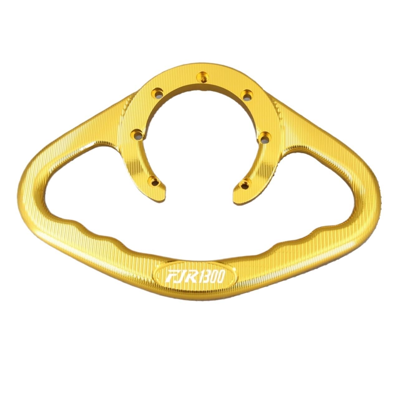 DABAUR Compatible with Yama Ha FJR1300 (alle Jahre) FJR 1300 Motorrad Beifahrer Grab Handgriff Handgriff Tank Armlehne Gas Tank Haltegriff(Gold 2) von DABAUR