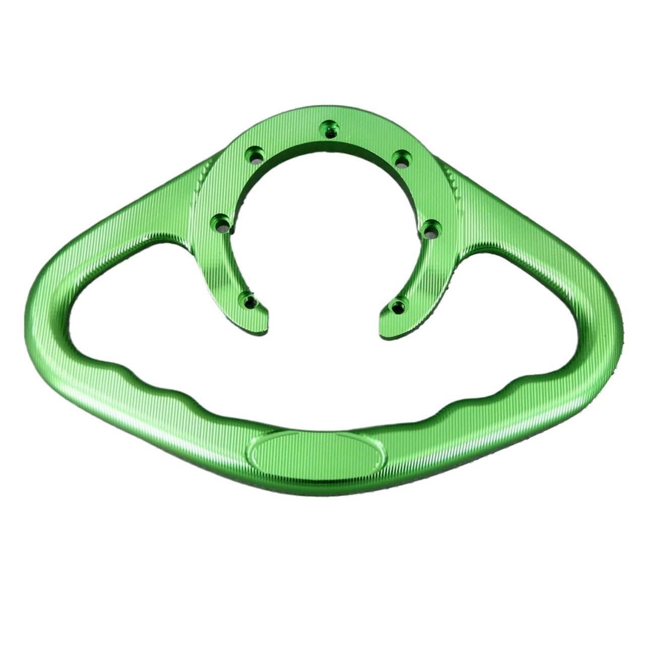 DABAUR Compatible with Yama Ha FJR1300 (alle Jahre) FJR 1300 Motorrad Beifahrer Grab Handgriff Handgriff Tank Armlehne Gas Tank Haltegriff(Green1) von DABAUR