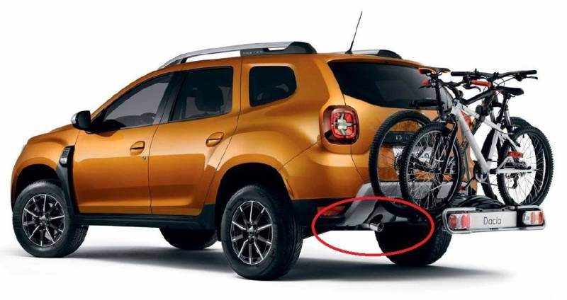 DACIA ORIGINAL Gebogene Auspuffblende 50mm Duster II (2018-2021) von DACIA ORIGINAL