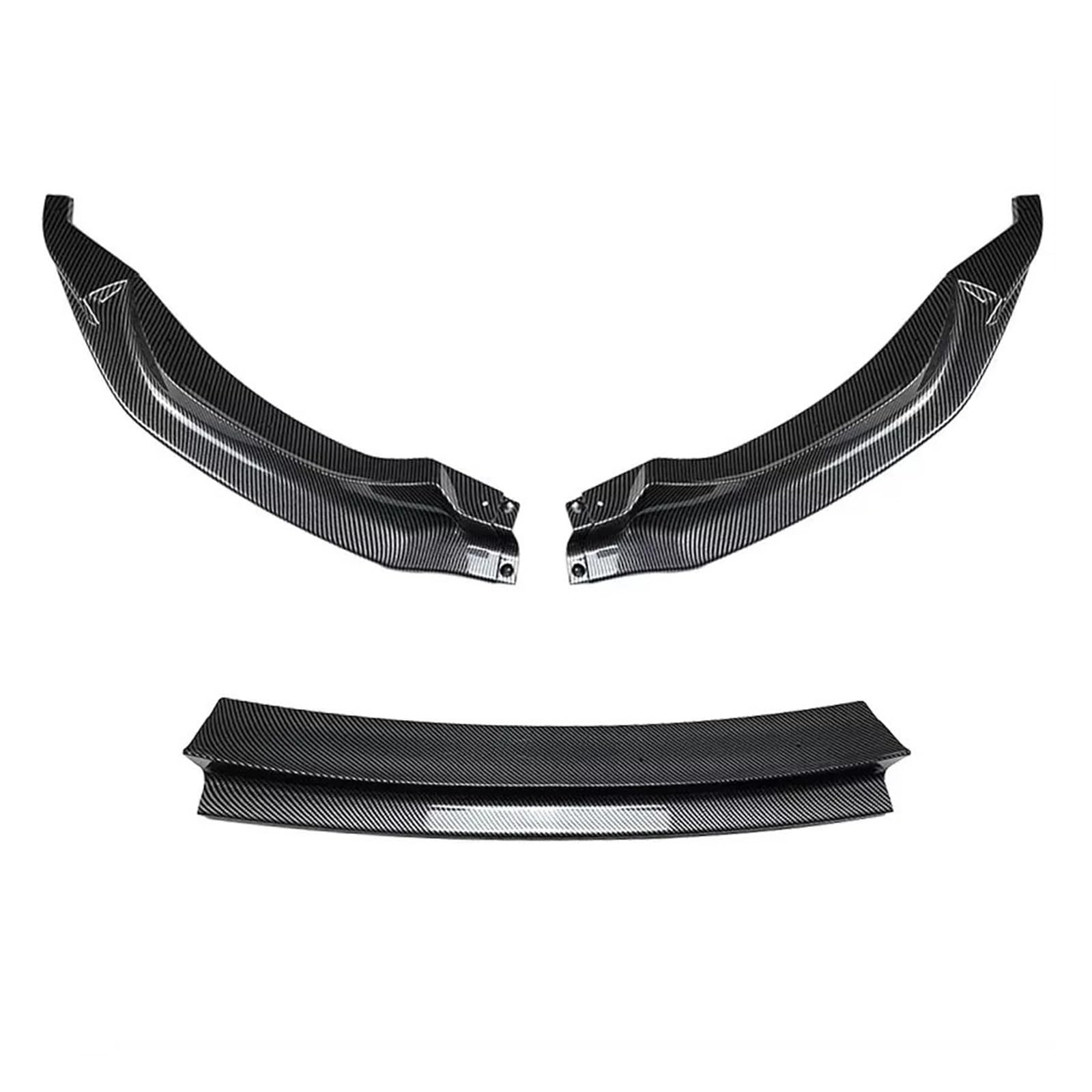 DACOLWZING 3 STÜCKE Auto Frontspoilerlippe Splitter Kompatibel for BMW M3 F80 M4 F82 F83 Diffusor Splitter Abdeckung Gurad Bodykits 2015-2020 Tuning(Carbon Fiber Look) von DACOLWZING