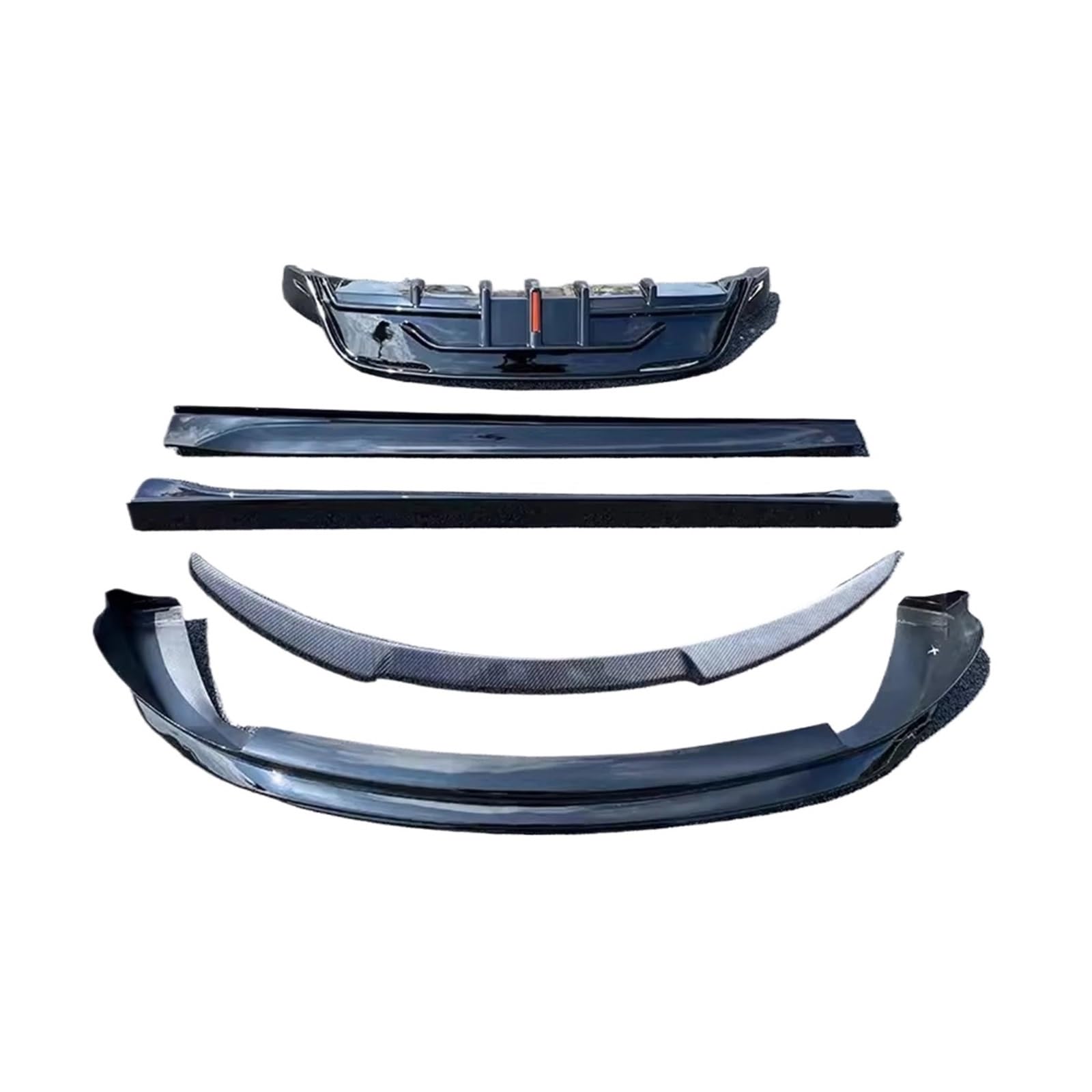 DACOLWZING Auto Body Kit Front Hecklippe Seitenschweller Kompatibel for Tesla -Modell Y Heckspoiler(2) von DACOLWZING