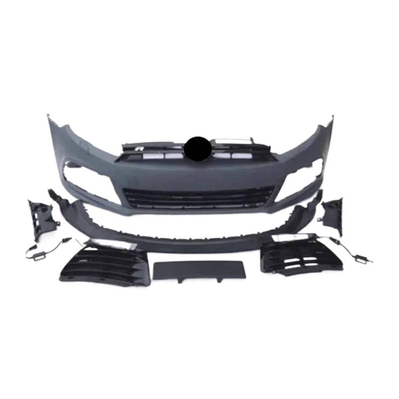 DACOLWZING Auto Body Kit Surround Frontstoßstange Heckstoßstange Seitenschweller Kompatibel for Vw -Golf 6 Convert R20(Front bumper) von DACOLWZING