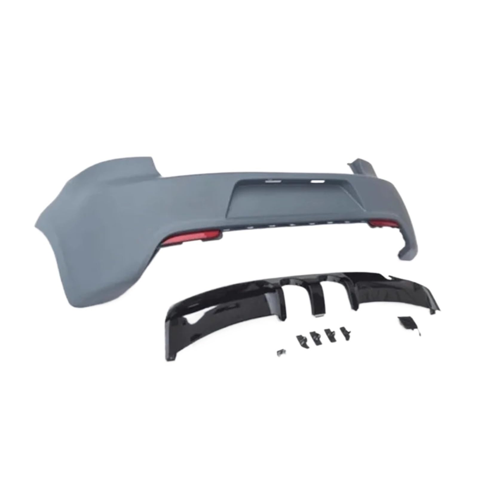 DACOLWZING Auto Body Kit Surround Frontstoßstange Heckstoßstange Seitenschweller Kompatibel for Vw -Golf 6 Convert R20(Rear bumper) von DACOLWZING