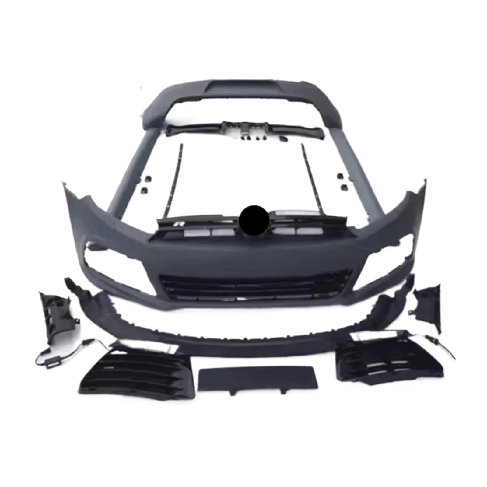 DACOLWZING Auto Body Kit Surround Frontstoßstange Heckstoßstange Seitenschweller Kompatibel for Vw -Golf 6 Convert R20(Set) von DACOLWZING