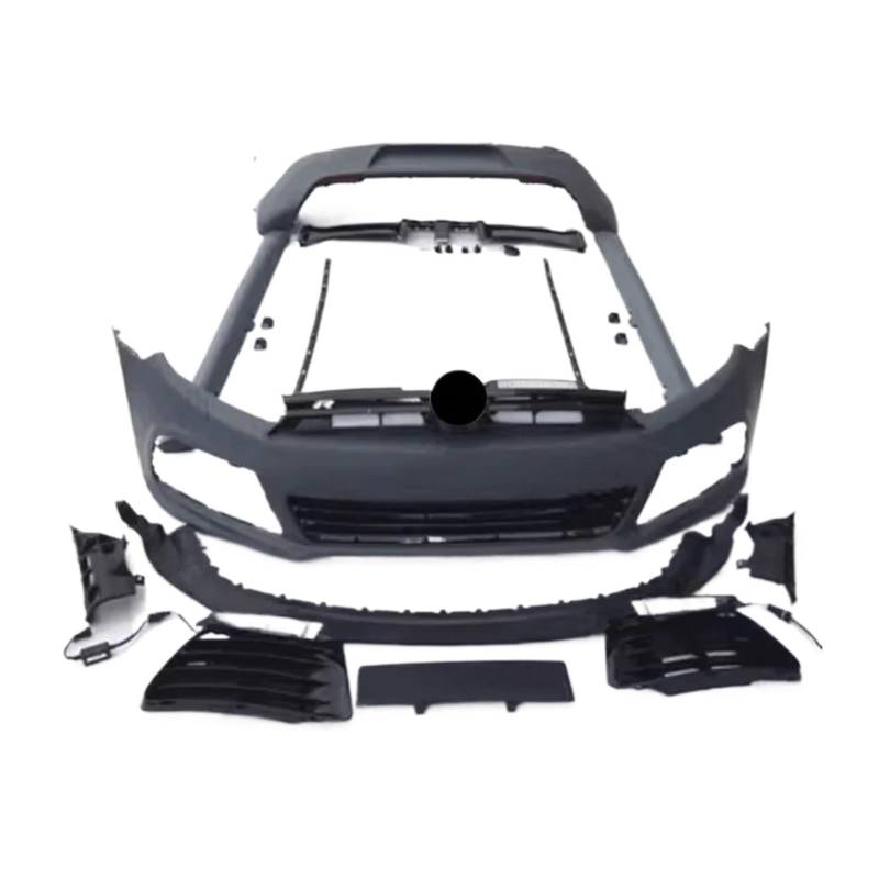 DACOLWZING Auto Body Kit Surround Frontstoßstange Heckstoßstange Seitenschweller Kompatibel for Vw -Golf 6 Convert R20(Set) von DACOLWZING
