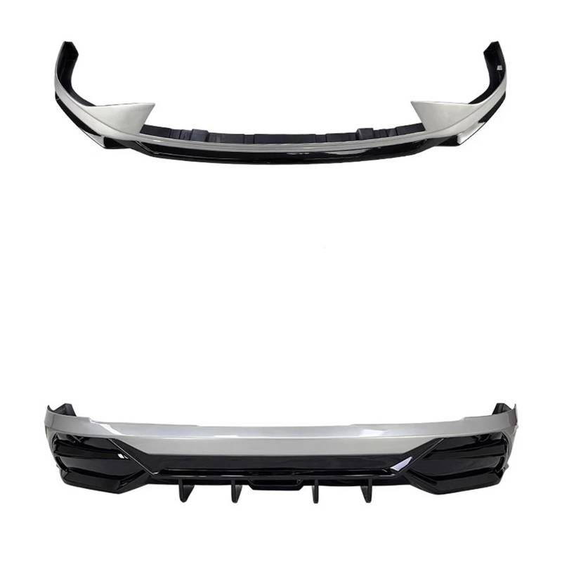 DACOLWZING Auto Body Kit Vorne Hinten Lip Schaufel Seite Rock Montage Surround Auto Zubehör Kompatibel for XPENG G6 2022-2023 Modifiziert(Kit 1) von DACOLWZING