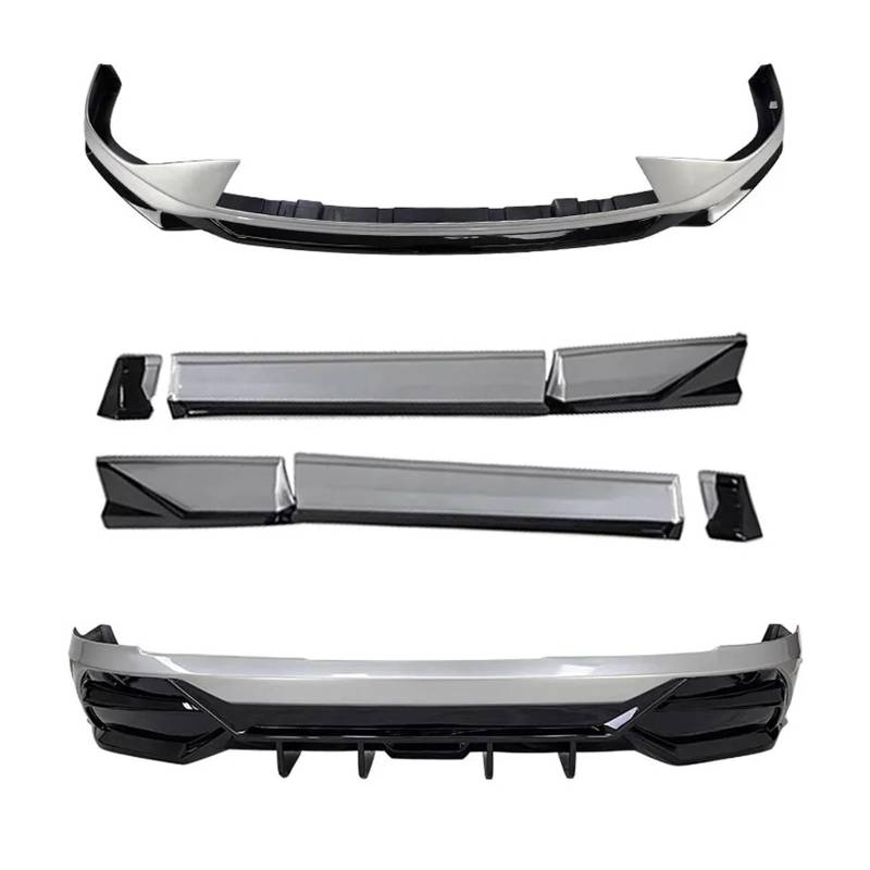 DACOLWZING Auto Body Kit Vorne Hinten Lip Schaufel Seite Rock Montage Surround Auto Zubehör Kompatibel for XPENG G6 2022-2023 Modifiziert(Kit 2) von DACOLWZING