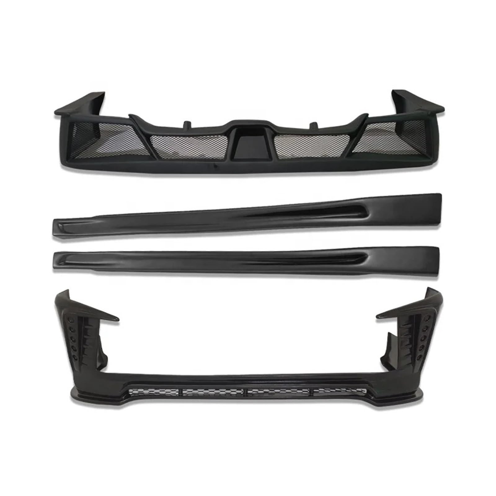 DACOLWZING Auto-Front-Face-Kit-Lippe mit leichten Heckdiffusor-Lippen-Seitenschwellern, kompatibel mit Toyota -Hiace 200-Serie 2014-2018, Auto-Body-Kit-Teile DACOLWZING Auto-Front-Face-Kit-Lippe mit leichten Heckdiffusor-Lippen-Seitenschwellern, kompatibel mit Toyota -Hiace 200-Serie 2014-2018, Auto-Body-Kit-Teile von DACOLWZING