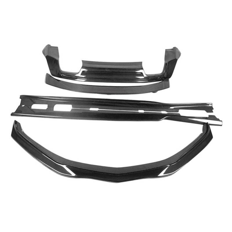 DACOLWZING Auto-Front-Heckstoßstangenlippe, Diffusorabdeckung, Seitenschweller, Spoiler, kompatibel mit Camaro ZL1 2016 2017 2018 2019 2020, echte Kohlefaser(Body Kit B) von DACOLWZING