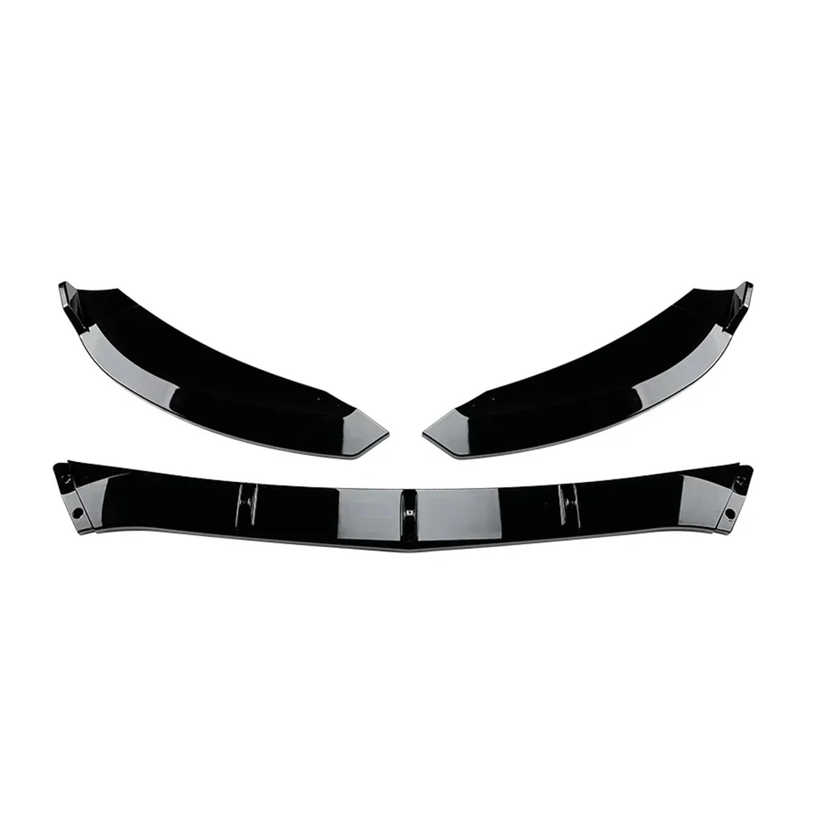 DACOLWZING Auto-Front-Kinnstoßstangen-Lippendiffusor-Splitter-Spoiler Kompatibel for Mercedes C-Klasse W205 C180 C200 260 2015 bis 2018 von ABS Gloss Black(Gloss Black) von DACOLWZING