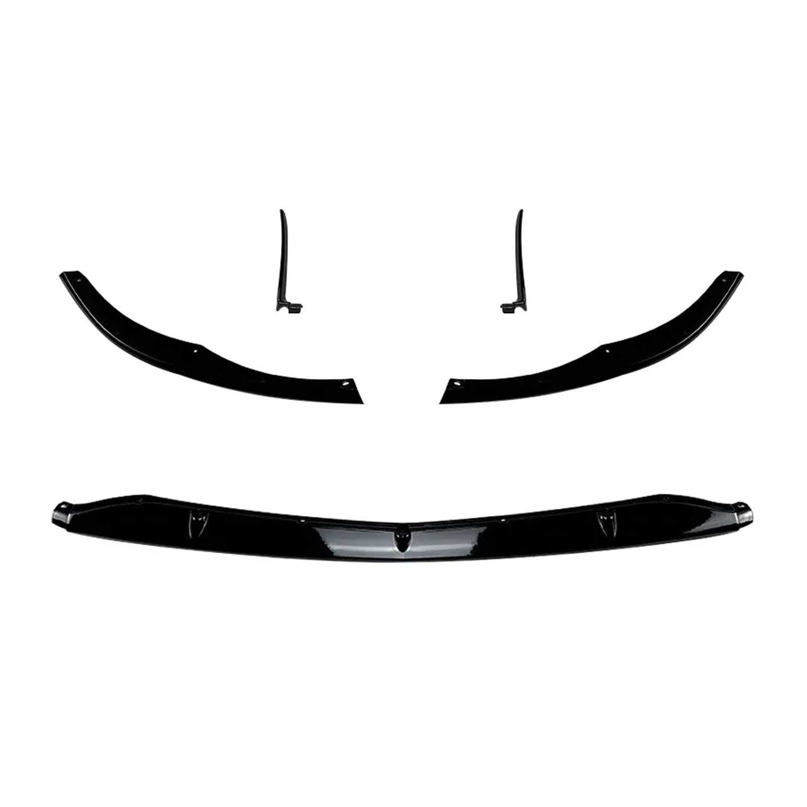 DACOLWZING Auto Front Stoßstange Lip Diffusor Spoiler Kompatibel for Mercedes-Benz C-klasse W205 C205 S205 C63 AMG 2015-2022 glanz Schwarz Body Kits Tuning(Gloss Black) von DACOLWZING
