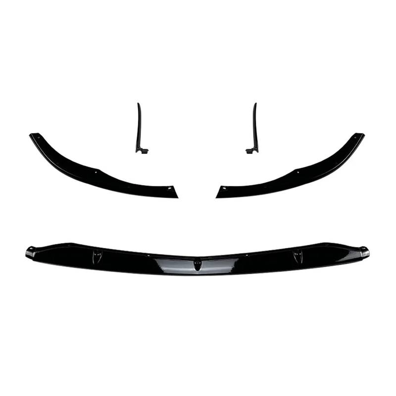 DACOLWZING Auto Front Stoßstange Lip Diffusor Spoiler Kompatibel for Mercedes-Benz C-klasse W205 C205 S205 C63 AMG 2015-2022 glanz Schwarz Body Kits Tuning(Gloss Black) von DACOLWZING