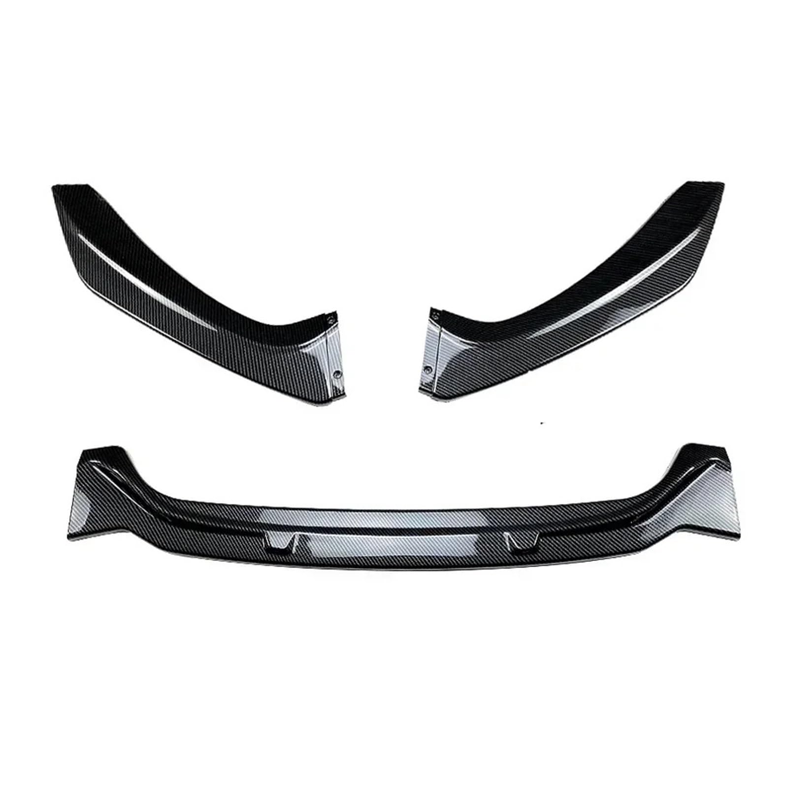 DACOLWZING Auto Front Stoßstange Lip Splitter Diffusor Body Kits Kompatibel for BMW 1 Serie F20 F21 LCI M-Pack 118i 118d 120i 120d M135i M140i 2015-2019(Carbon Look) von DACOLWZING