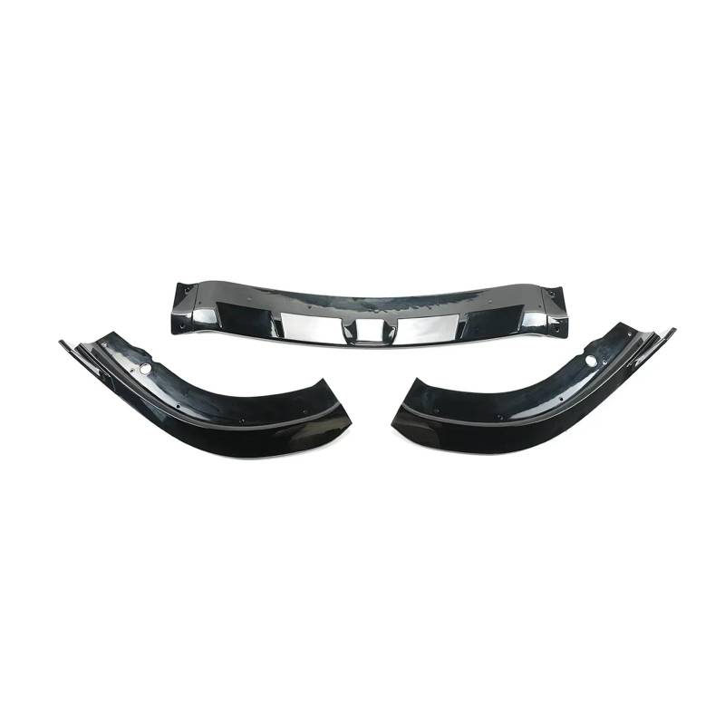 DACOLWZING Auto Front Stoßstange Lip Splitter Spoiler Body Kit Kompatibel for Chrysler 300 CS SRT 2016-2023 Glänzend Schwarz 3PCS von DACOLWZING