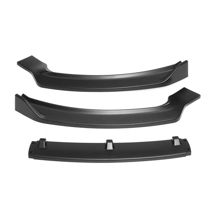 DACOLWZING Auto Front Stoßstange Splitter Lip Diffusor Body Kit Spoiler Guard Kompatibel for Fusion Mondeo 2013-2016 Carbon Fiber Look 3-stufig(Matte black) von DACOLWZING