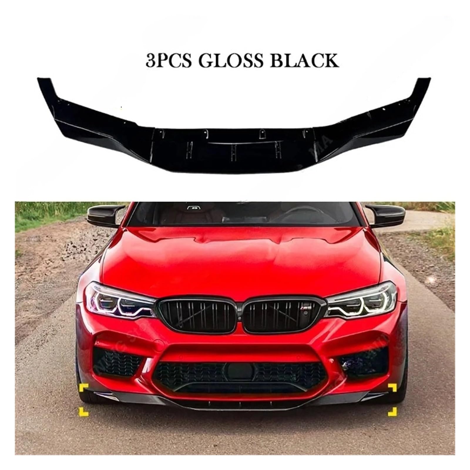DACOLWZING Auto Front Stoßstange Splitter Lip Diffusor Spoiler Schutz Körper Kits Tunning Kompatibel for BMW 5 Series M5 F90 2018-2020 Pre-LCI DACOLWZING Auto Front Stoßstange Splitter Lip Diffusor Spoiler Schutz Körper Kits Tunning Kompatibel for BMW 5 Series M5 F90 2018-2020 Pre-LCI von DACOLWZING