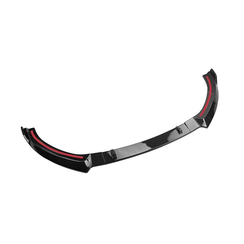 DACOLWZING Auto-Frontspoilerlippe, untere Splitterklinge, Frontspoilerlippe, Splitterabdeckung, kompatibel mit Audi A3 S3 Sport 2017–2020(Carbon Fiber Look) von DACOLWZING