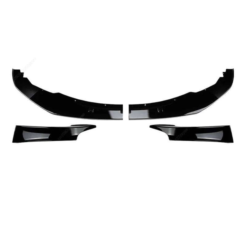 DACOLWZING Auto Frontspoilerlippe Splitter Diffusor Bodykits Tuning Kompatibel for BMW F20 F21 120d 120i M135i M-Sport 2012-2015 Vor-Facelift(4Pcs Gloss Black) von DACOLWZING