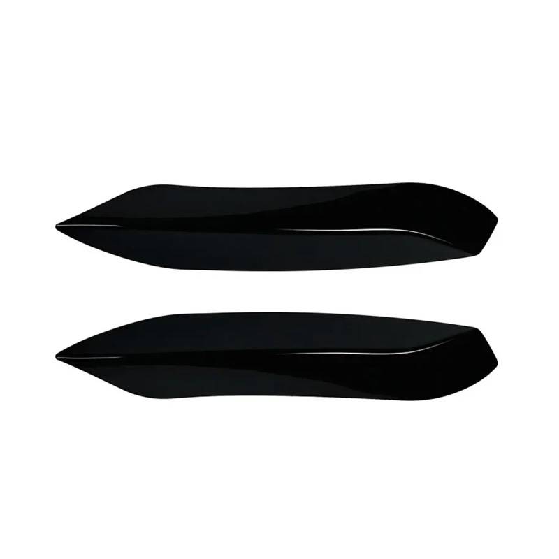 DACOLWZING Auto Frontstoßstange Lip Splitter Canards Spoiler Kompatibel for BMW F80 F82 F83 M3 M4 2014-2020 Nebelscheinwerfer Lampe Augenbrauenrahmenabdeckung Glanzschwarz(Up) von DACOLWZING
