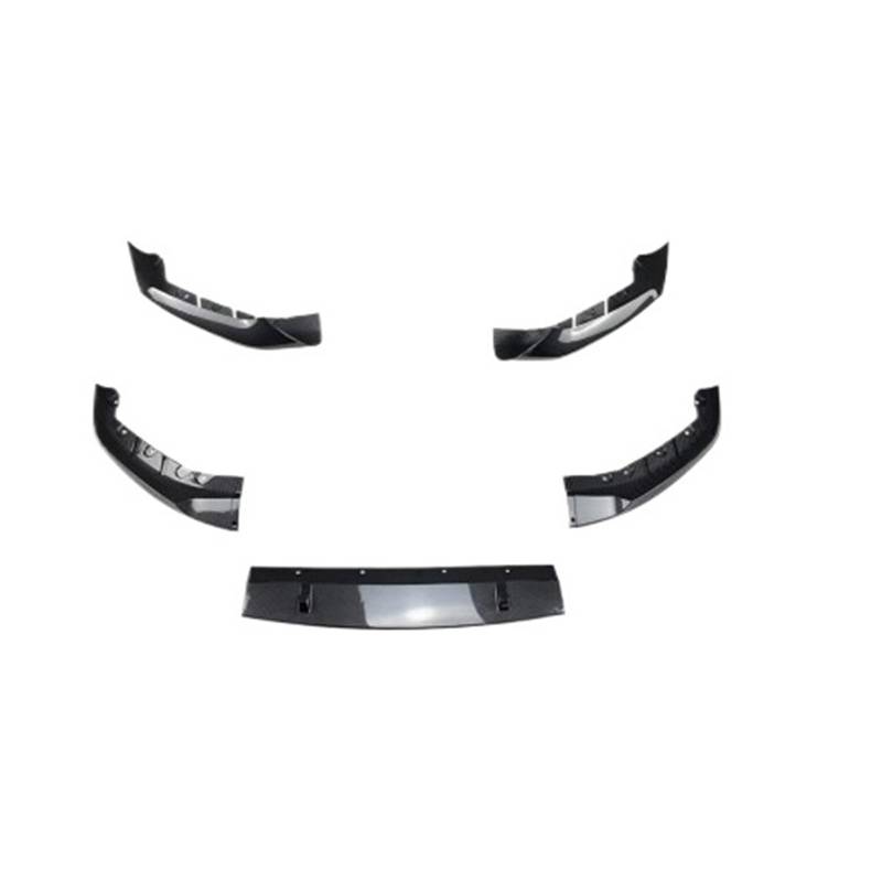 DACOLWZING Auto Frontstoßstange Lip Splitter Diffusor Body Kit Spoiler Trim Kompatibel for BMW 5 Series G30 M Sport 2018-2020 Schwarz Carbon(Carbon Printing) von DACOLWZING