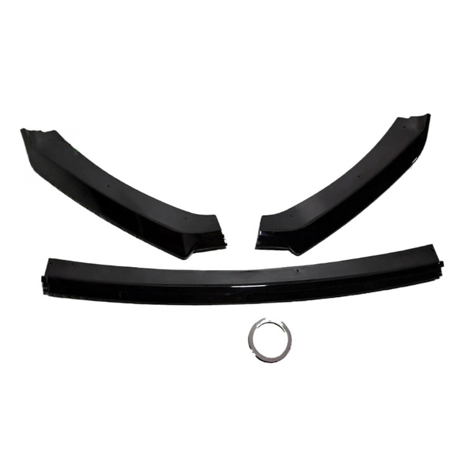 DACOLWZING Auto Frontstoßstange Lip Splitter Kompatibel for Seat Leon MK3 MK3.5 2012-2019 Bodykits Tuning Spoiler Glanz Schwarz Zubehör ABS(MK3 Gloss Black) von DACOLWZING