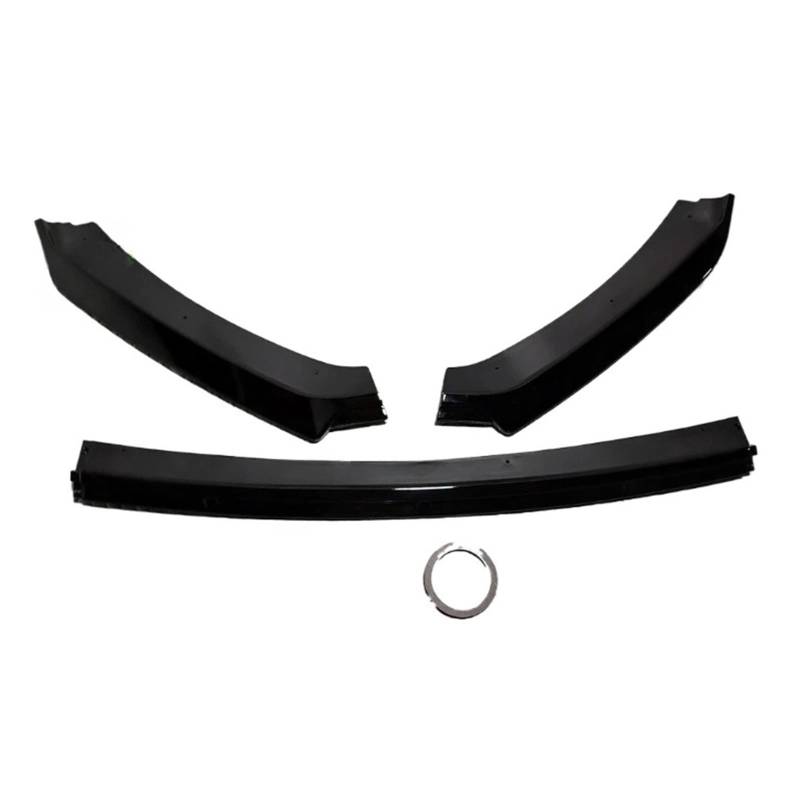 DACOLWZING Auto Frontstoßstange Lip Splitter Kompatibel for Seat Leon MK3 MK3.5 2012-2019 Bodykits Tuning Spoiler Glanz Schwarz Zubehör ABS(MK3 Gloss Black) von DACOLWZING
