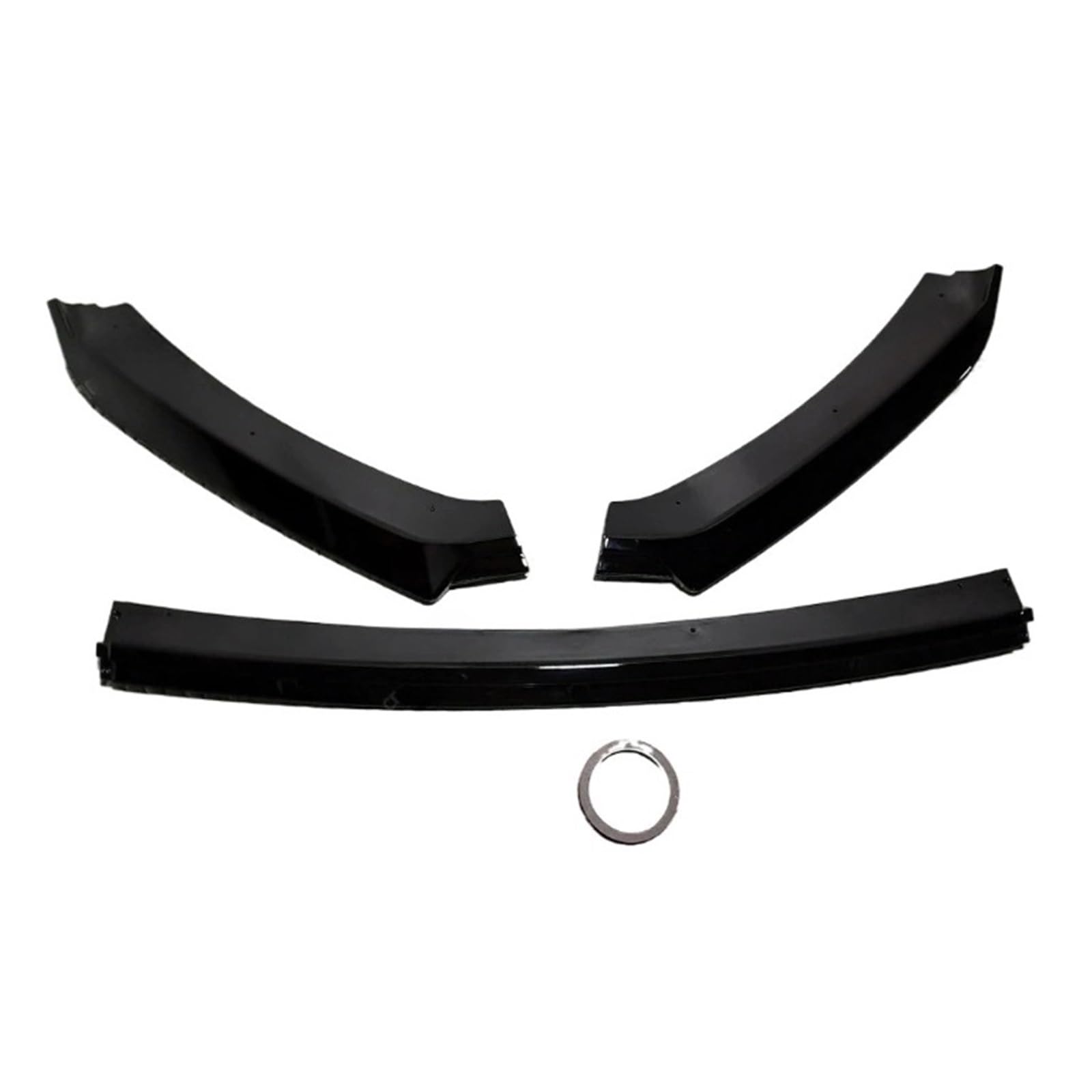 DACOLWZING Auto Frontstoßstange Lip Splitter Kompatibel for Seat Leon MK3 MK3.5 2012-2019 Bodykits Tuning Spoiler Glanz Schwarz Zubehör ABS(MK3.5 Gloss Black) von DACOLWZING