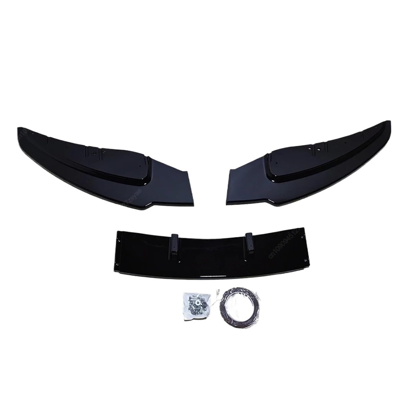 DACOLWZING Auto Frontstoßstange Lip Splitter Spoiler Diffusor Body Kits Tuning Kompatibel for BMW 1er E81 E82 E87 E88 LCI Standardmodell 2007-2011(Gloss Black) von DACOLWZING