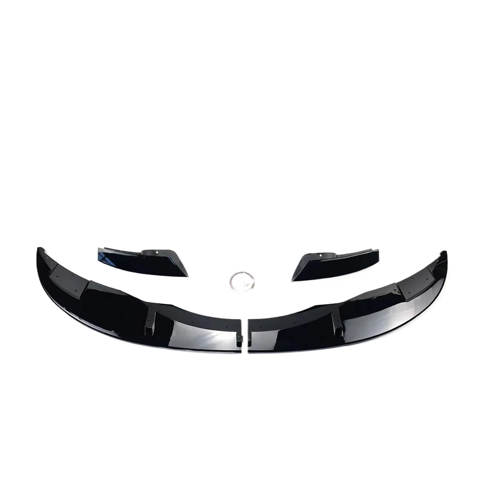 DACOLWZING Auto Frontstoßstange Lip Splitter Spoiler Diffusor Schutz Autozubehör Kompatibel for BMW E90 E92 E93 M3 2007-2013 Carbon Fiber Glossy Black(Glossy Black) von DACOLWZING