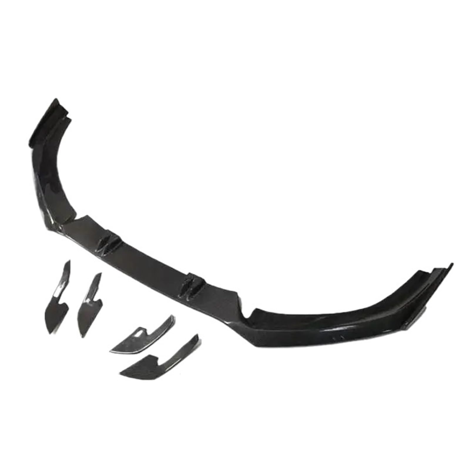 DACOLWZING Auto Frontstoßstange Lip Spoiler Splitter Schürzen Seitenwindmesser Kompatibel for Audi A6 S6 RS6 C7 C7.5 2012-2018 Echtkohlefaser(2) von DACOLWZING