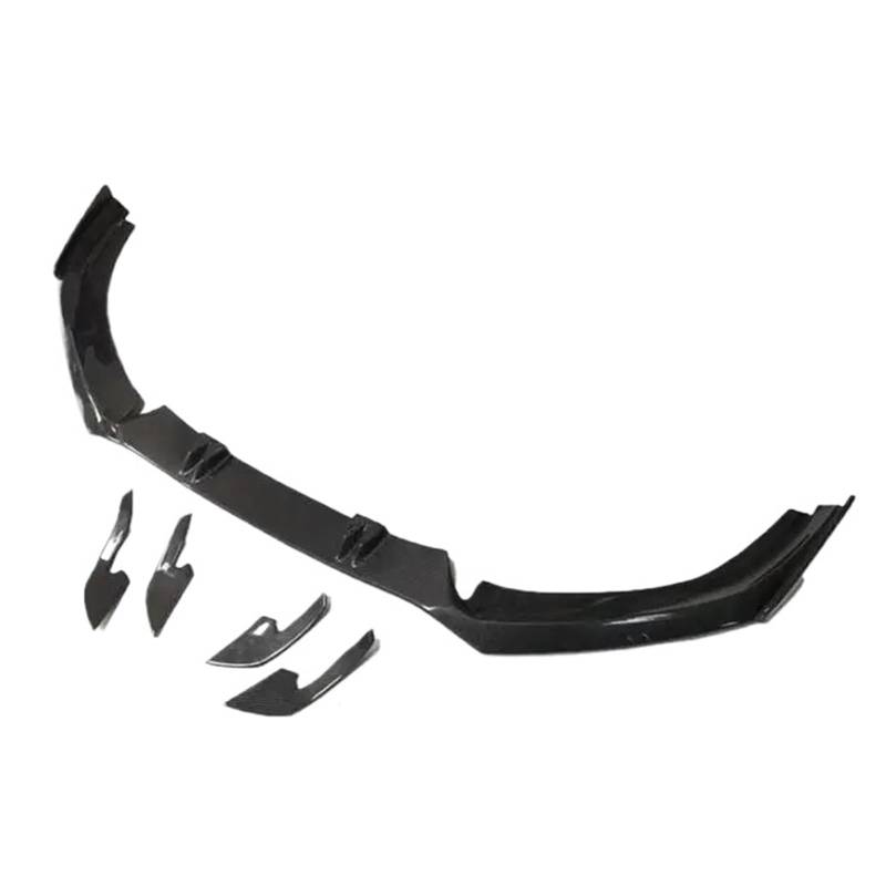 DACOLWZING Auto Frontstoßstange Lip Spoiler Splitter Schürzen Seitenwindmesser Kompatibel for Audi A6 S6 RS6 C7 C7.5 2012-2018 Echtkohlefaser(2) von DACOLWZING