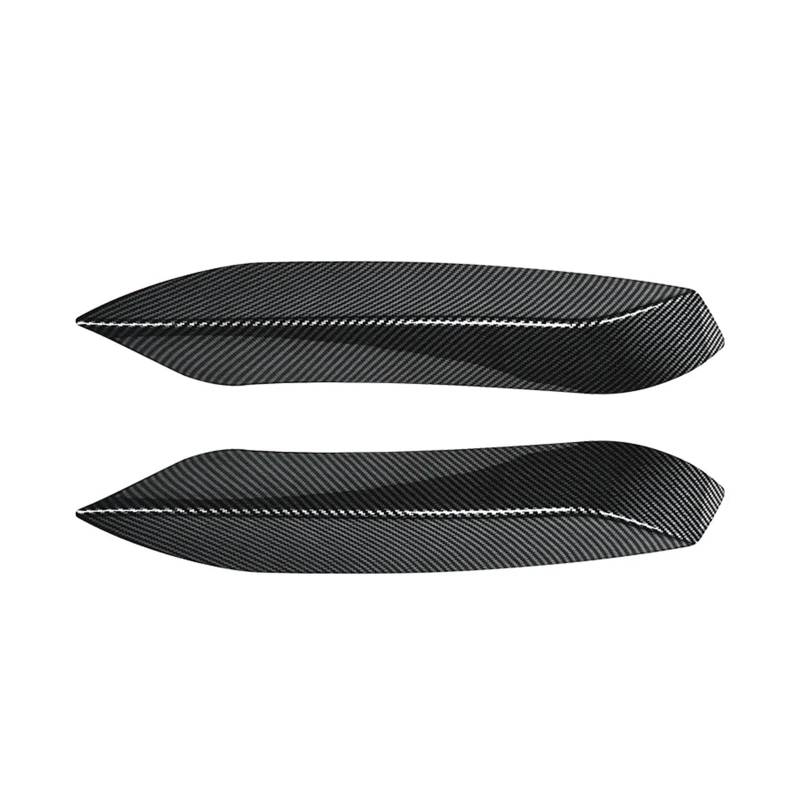 DACOLWZING Auto Frontstoßstange Lip Spoiler Splitter Stoßstange Canard Lip Splitter Body Kit Kompatibel for BMW M3 M4 F80 F81 F82 F83 2013 bis 2018 ABS(Carbon Look D) von DACOLWZING