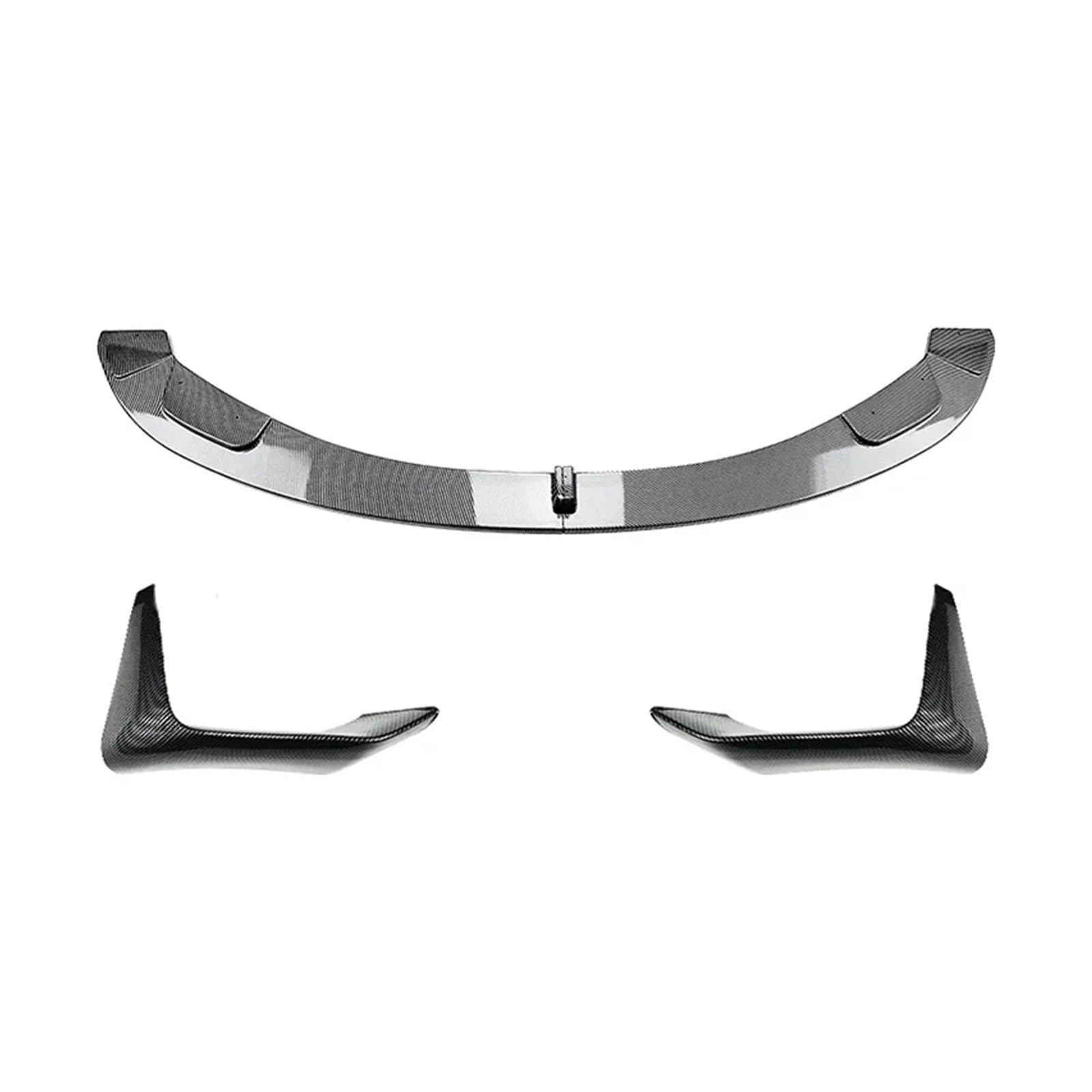 DACOLWZING Auto Frontstoßstange Lip Spoiler Splitter Stoßstange Canard Lip Splitter Body Kit Kompatibel for BMW M3 M4 F80 F81 F82 F83 2013 bis 2018 ABS(Carbon Look Set B) von DACOLWZING