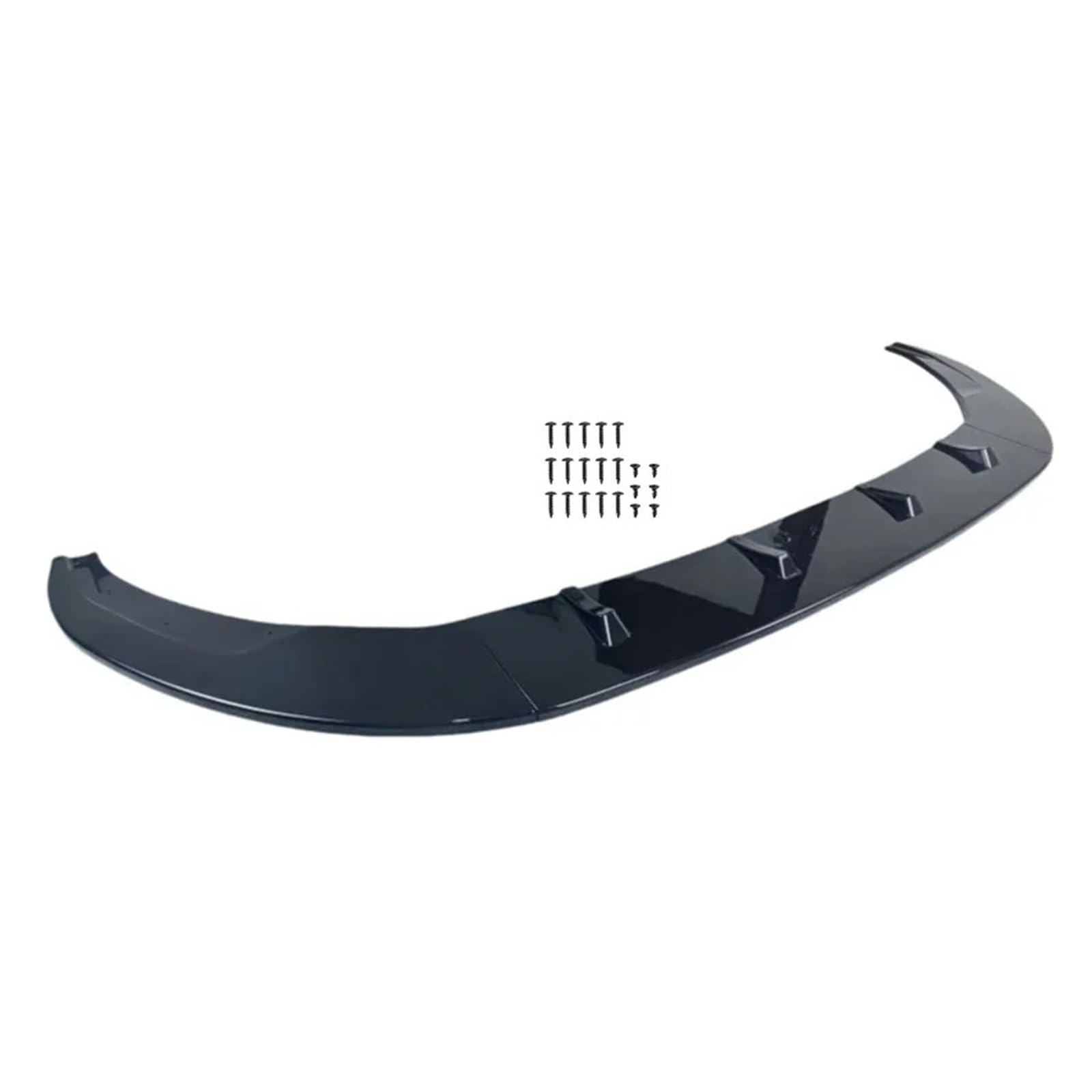 DACOLWZING Auto Frontstoßstange Lippe Kinn Spoiler Splitter Bodykit Tuning Trim Kompatibel for Audi A3 S-Linie S3 8Y TDI TFSI Limousine/Sportback 2021-2024(Glossy Black) von DACOLWZING