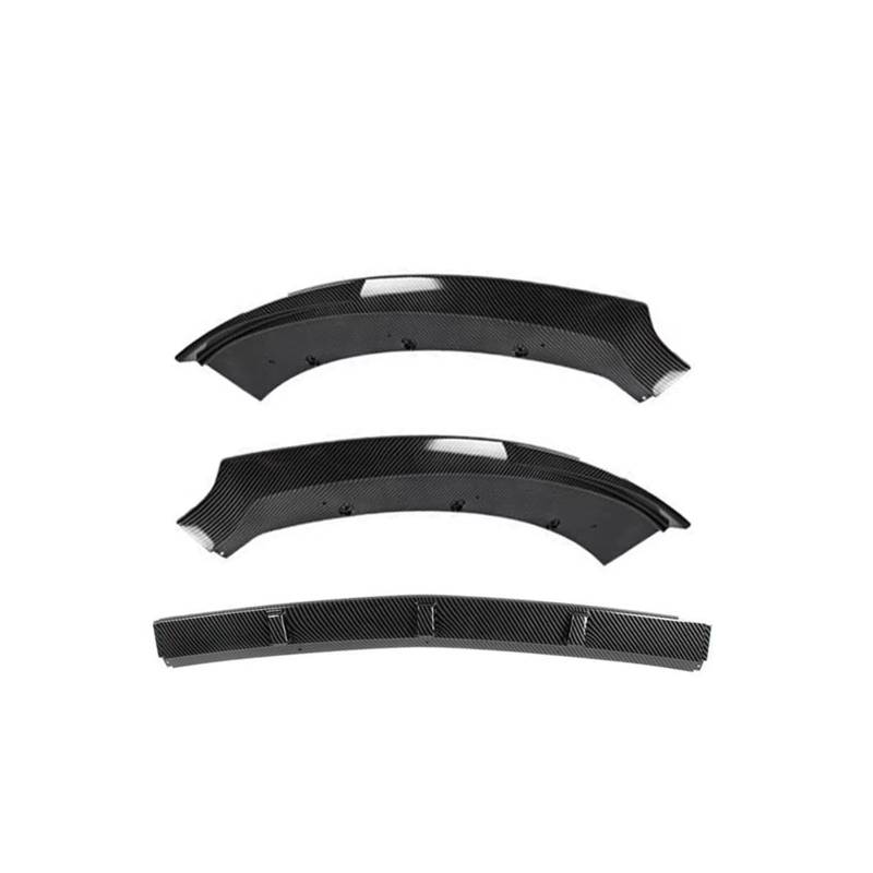 DACOLWZING Auto Frontstoßstange Splitter Lip Body Kit Spoiler Diffusor Schutz Kompatibel for Mustang 2015 2016 2017 3Pcs Carbon Fiber Look/Schwarz(Carbon Fiber Look) von DACOLWZING