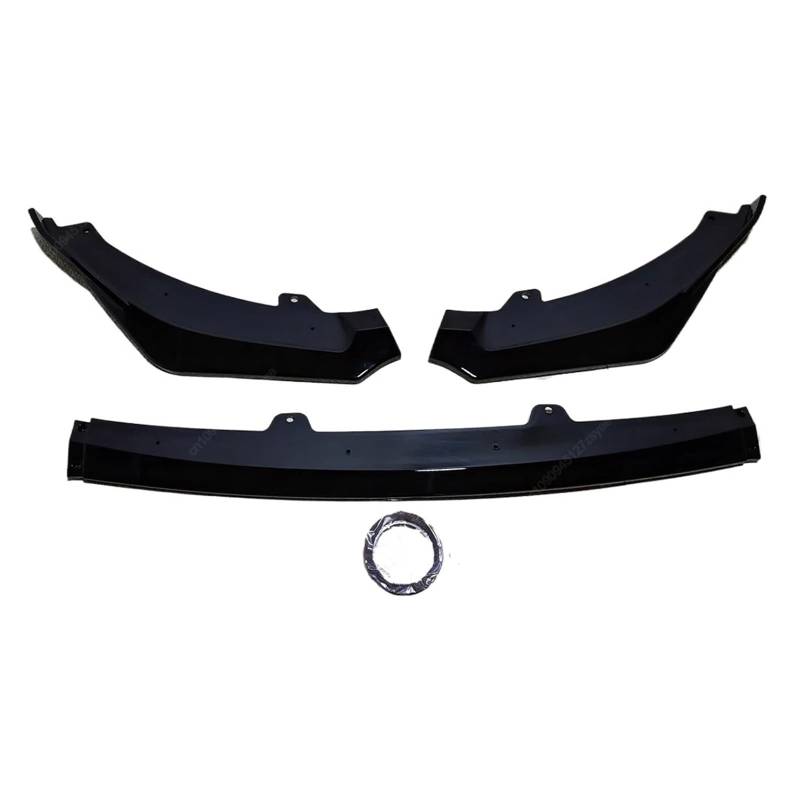 DACOLWZING Auto Frontstoßstange Splitter Lip Spoiler Diffusor Schutz Body Kit Abdeckung Tuning Kompatibel for Kia -Stinger GT CK T-GDi CRDI 2018-2024 ABS Schwarz(Gloss Black) von DACOLWZING