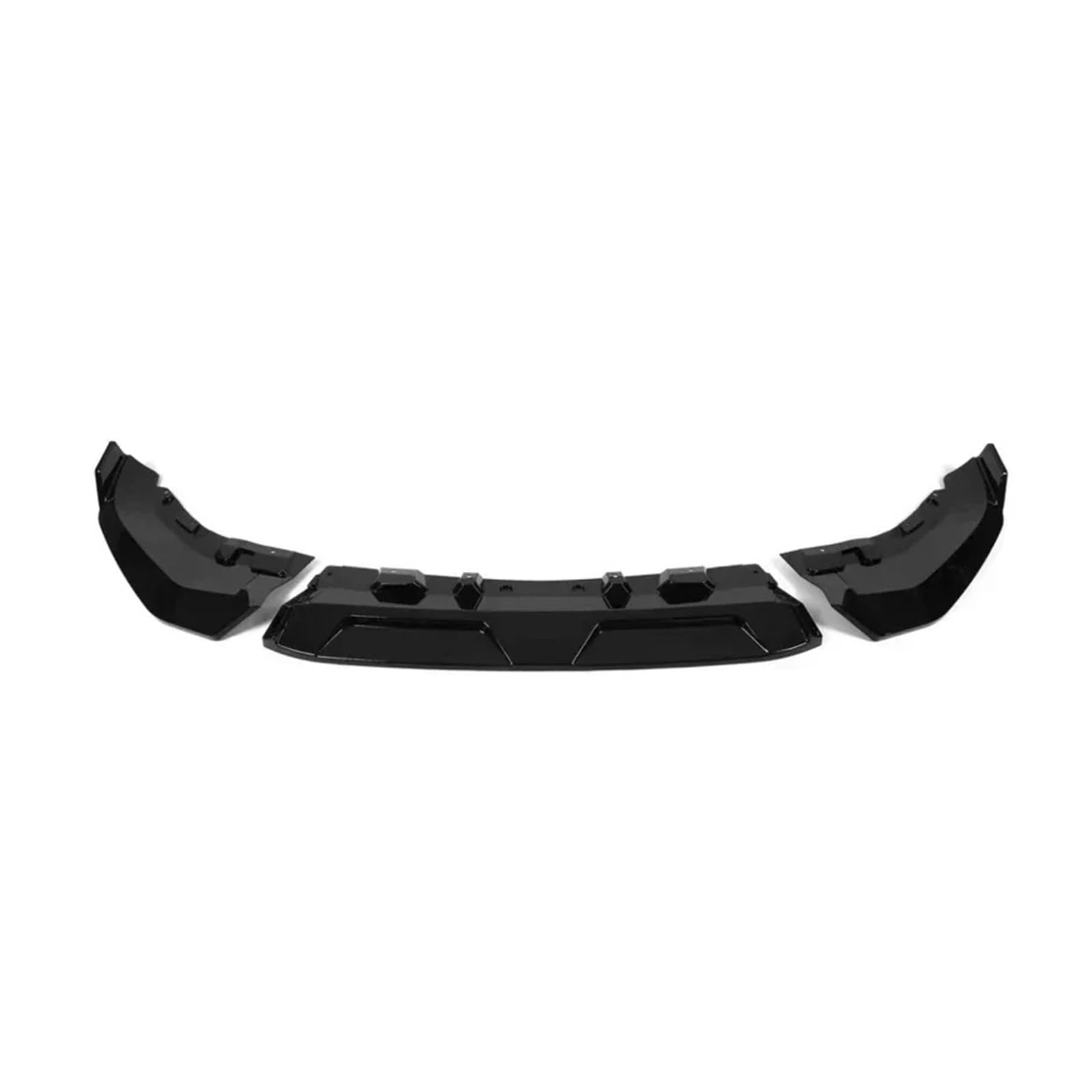 DACOLWZING Auto-Frontstoßstangen-Lippenspoiler-Splitter, unterer Stoßstangen-Diffusor, Schutzabdeckung, Karosserie-Kits, kompatibel mit BMW G07 X7 LCI 2023–2024+, 3 Stück, Schwarz(Gloss Black) von DACOLWZING