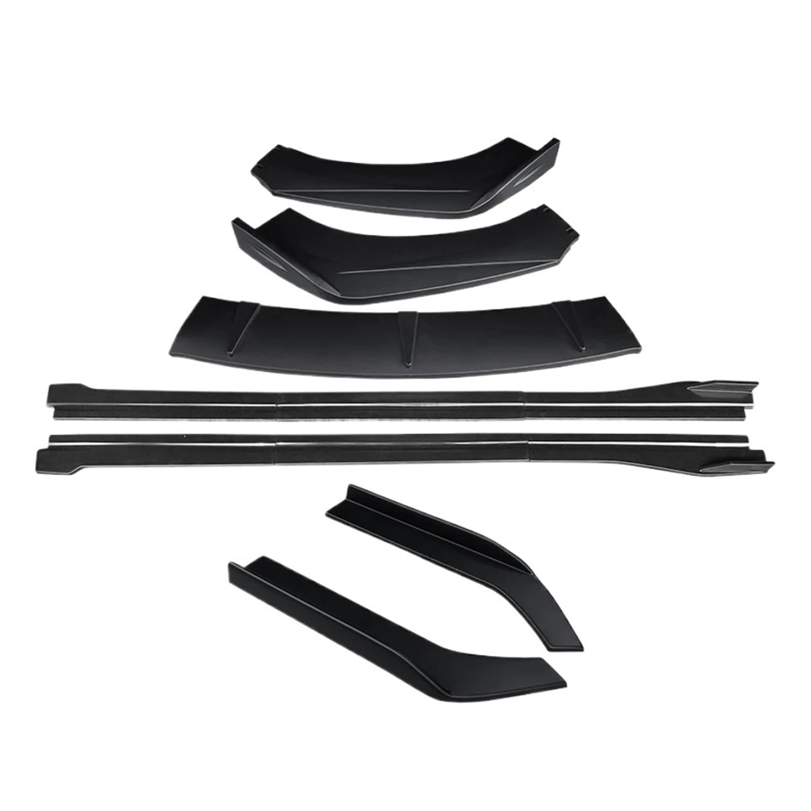 DACOLWZING Auto-Frontstoßstangenlippe, Kinnspoilerschutz, Seitenschwellerverlängerungen, hinterer Umschlingungswinkel, Zubehör-Bodykit, kompatibel mit VW -Passat B7 2011-2015(Matte Black) von DACOLWZING