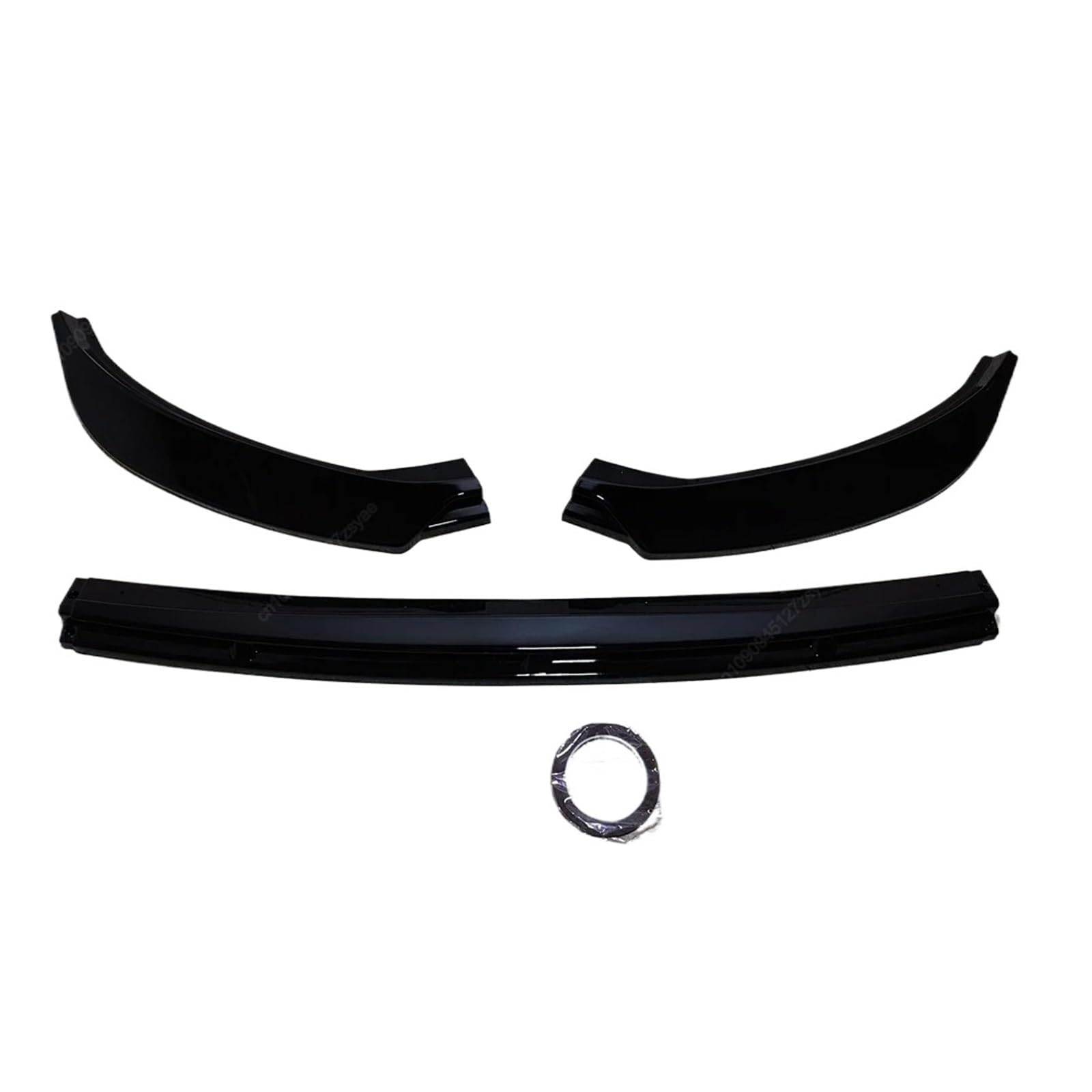 DACOLWZING Auto-Frontstoßstangenlippe, unterer Diffusor, Splitter, Canard-Spoiler, Bodykit, Tuning, kompatibel mit Seat Ibiza MK5 Standard/FR 2017–2024+, ABS, Schwarz(Gloss Black) von DACOLWZING