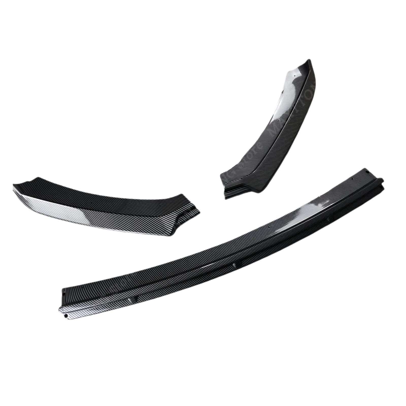DACOLWZING Auto Frontstoßstangenlippe Splitter Kompatibel for Seat Leon 3 MK3 5F 2012-2016 Tuning Glanz Schwarz Carbon Look Stoßstangenabdeckung Verkleidung ABS(Carbon Look) von DACOLWZING