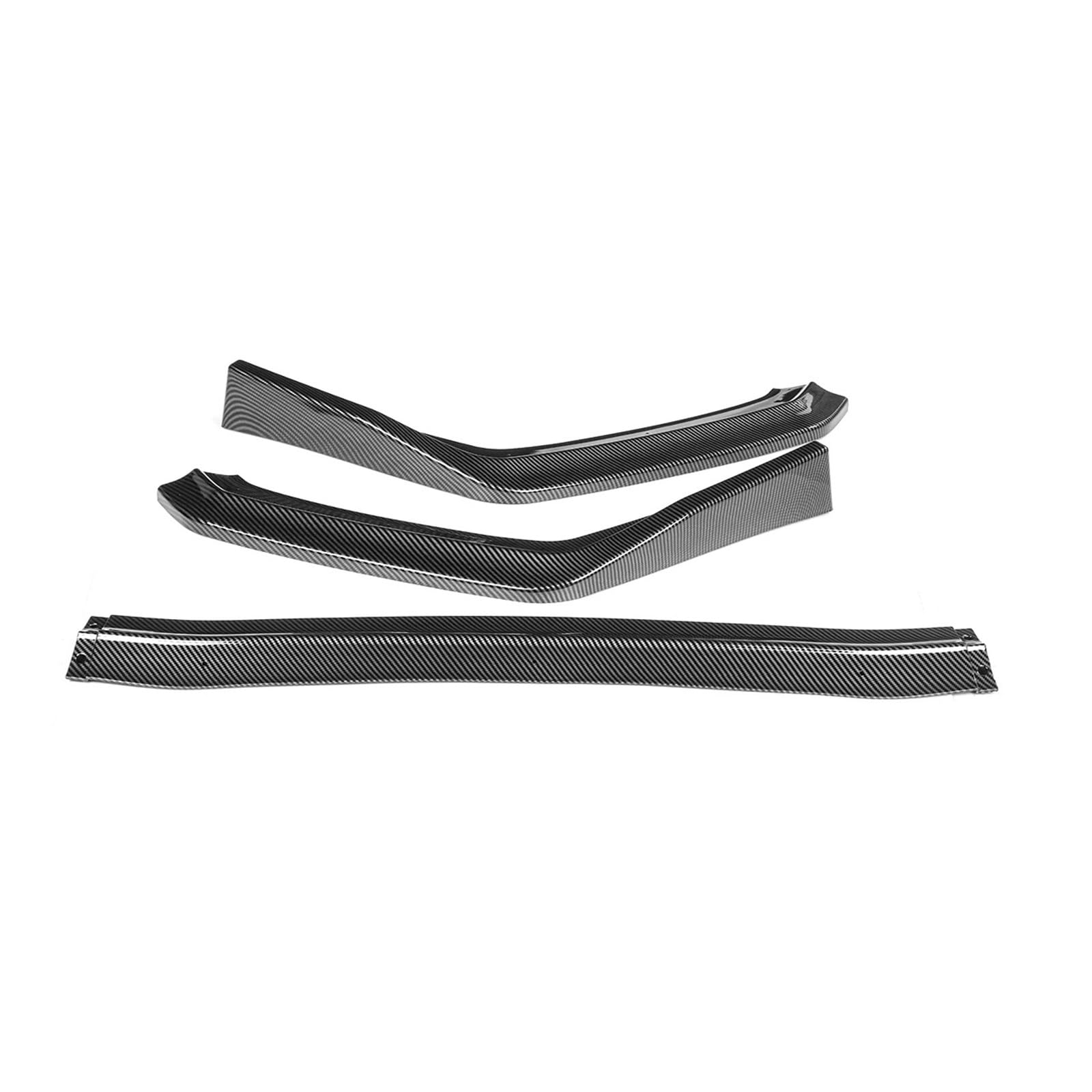 DACOLWZING Auto-Frontstoßstangensplitter, Lippenschutz, Kinnspoiler, Diffusor, Stoßstangen-Bodykit, kompatibel mit Subaru -WRX STI 2015 2016 2017 2018 2019, 3-teilig(Carbon Fiber Look) von DACOLWZING