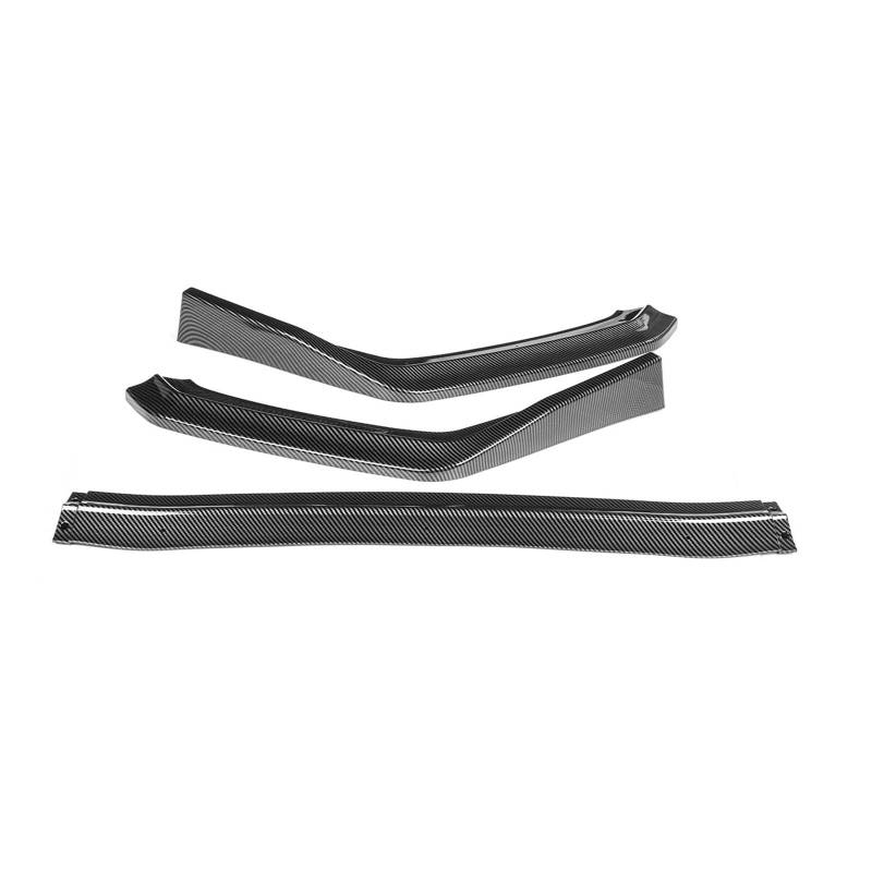 DACOLWZING Auto-Frontstoßstangensplitter, Lippenschutz, Kinnspoiler, Diffusor, Stoßstangen-Bodykit, kompatibel mit Subaru -WRX STI 2015 2016 2017 2018 2019, 3-teilig(Carbon Fiber Look) von DACOLWZING