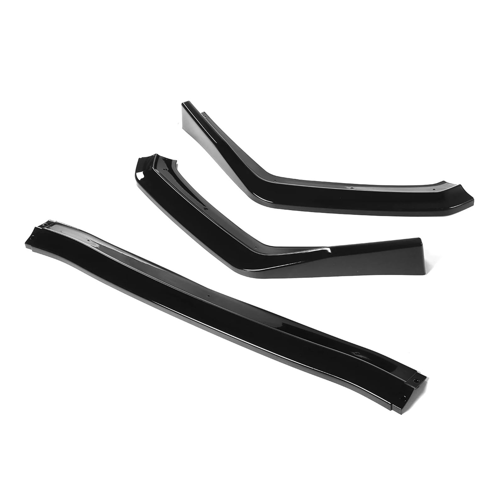DACOLWZING Auto-Frontstoßstangensplitter, Lippenschutz, Kinnspoiler, Diffusor, Stoßstangen-Bodykit, kompatibel mit Subaru -WRX STI 2015 2016 2017 2018 2019, 3-teilig(Glossy Black) von DACOLWZING
