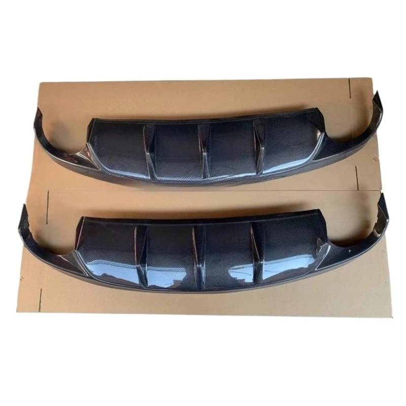 DACOLWZING Auto Stoßstange Diffusor Hinten Lip Spoiler Auto Modifikation Kompatibel for Jaguar XF 2012 2013 2014 2015 Carbon Fiber von DACOLWZING