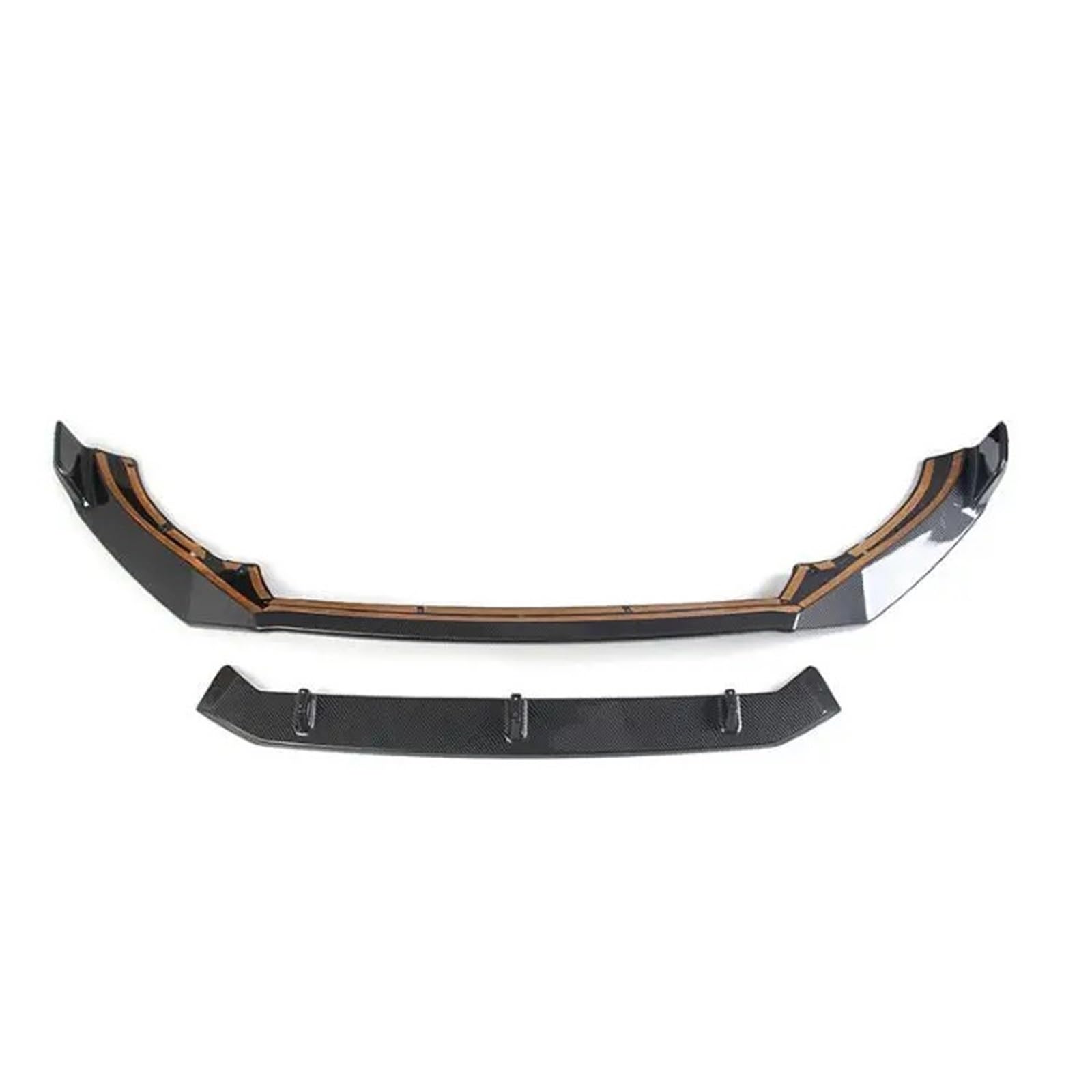 DACOLWZING Auto Stoßstange Vorne Splitter Lip Spoiler Kompatibel for VOLVO XC60 2018 2019 2020 2021 2022 2023 ABS Farbe(ABS Carbon Fiber) von DACOLWZING