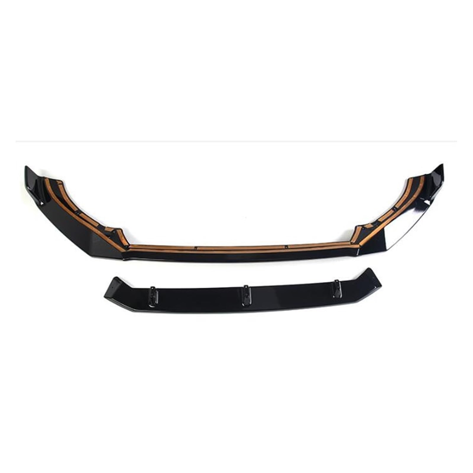 DACOLWZING Auto Stoßstange Vorne Splitter Lip Spoiler Kompatibel for VOLVO XC60 2018 2019 2020 2021 2022 2023 ABS Farbe(Black) von DACOLWZING