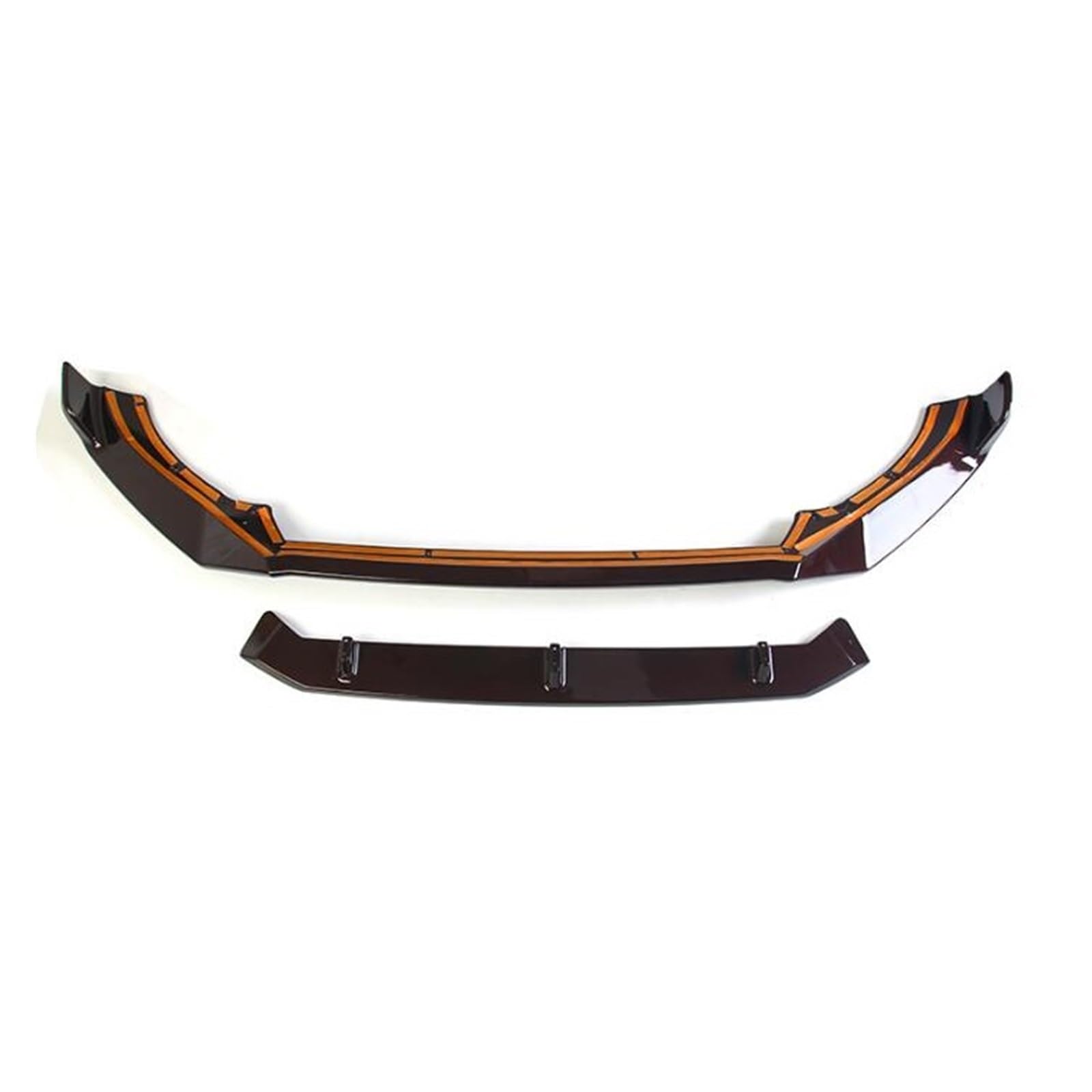 DACOLWZING Auto Stoßstange Vorne Splitter Lip Spoiler Kompatibel for VOLVO XC60 2018 2019 2020 2021 2022 2023 ABS Farbe(Maple brown) von DACOLWZING